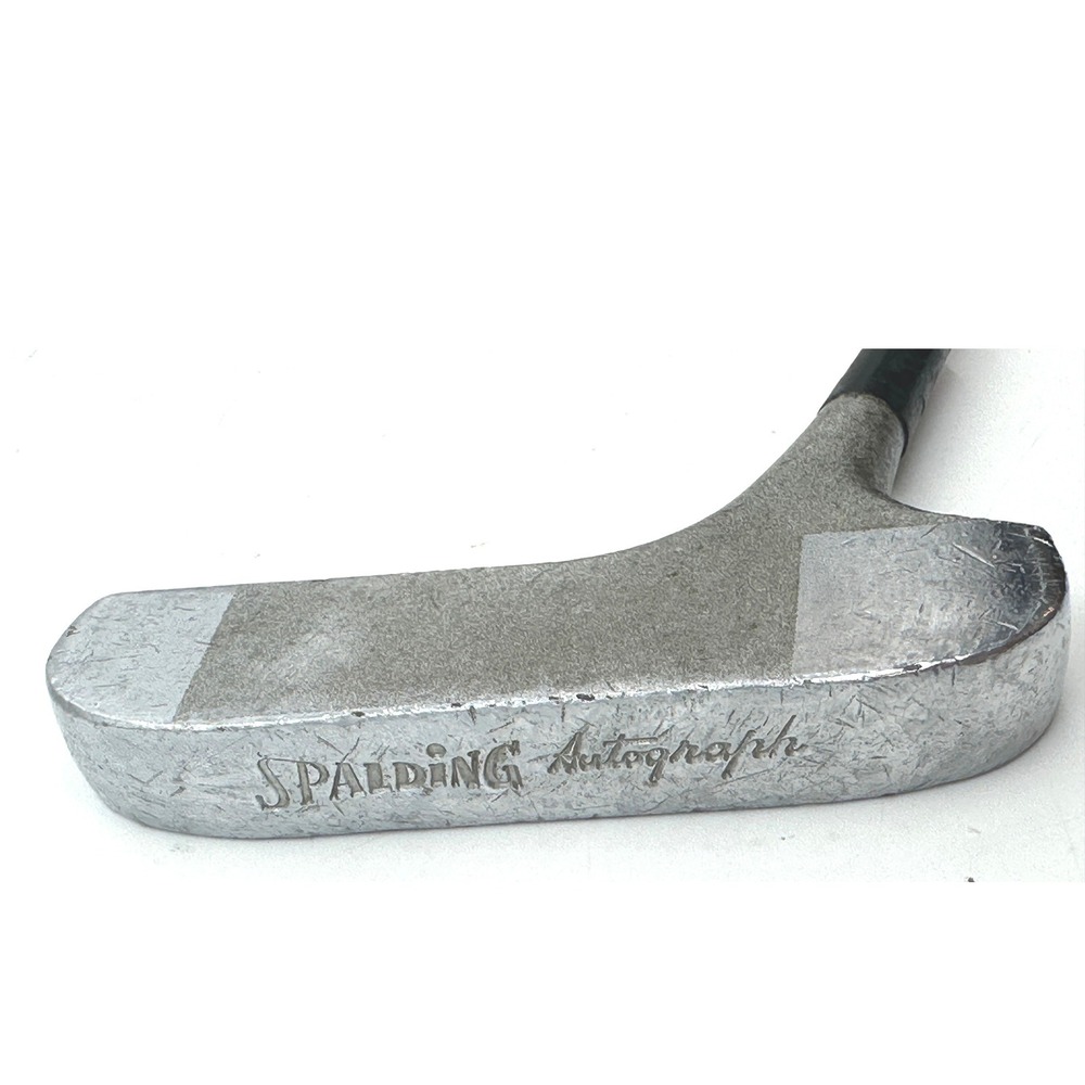Spalding Mens Autograph Putter 35.5in Silver Steel Blade Right Handed Vintage - Picture 3 of 7